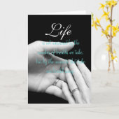 Het leven wordt niet gemeten…. kaart (Gele Bloem)