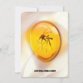 Het leven zal een manier vinden kaart (Achterkant)