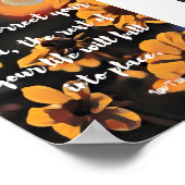 Het leven zal in plaats citaat Herfsten Poster (Hoek)