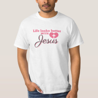 Het leven ziet er beter uit met Jezus T-shirt