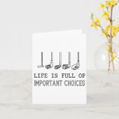 Het leven zit vol belangrijke keuzes Golf Kaart (Gele Bloem)
