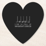 Het leven zit vol belangrijke keuzes Golf Kartonnen Onderzetters<br><div class="desc">Het leven zit vol belangrijke keuzes Golf</div>