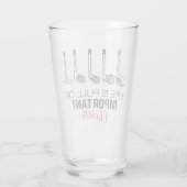 Het leven zit vol met belangrijke keuzes Golf Grap Glas (Achterkant)