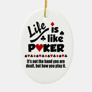 Het LEVEN ZOALS de douaneornamenten van de POOK Keramisch Ornament