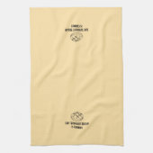 Het leven zonder brood is kruimelig theedoek (Verticaal)