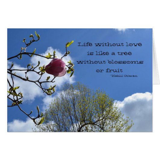 Het leven zonder liefde is als (Voorkant Horizontaal)