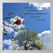 Het leven zonder liefde is als poster (Voorkant)