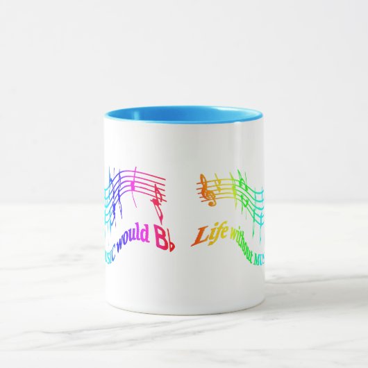 Het leven zonder Muziek zou het Platte Citaat van  Mok (Midden)