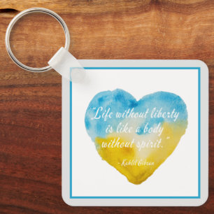 Het leven zonder vrijheid Citaat Oekraïne Sleutelhanger