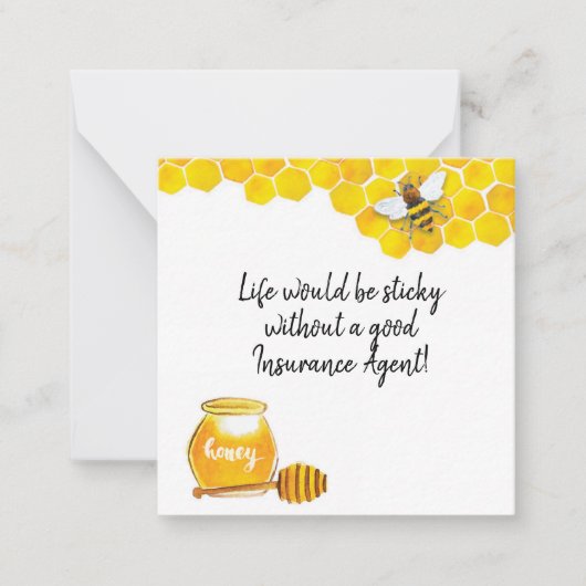 Het leven zou een netelig Visitekaartje zijn Notitiekaartje (Voorkant)