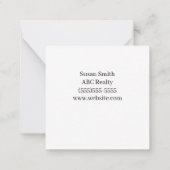 Het leven zou een netelig Visitekaartje zijn Notitiekaartje (Achterkant)