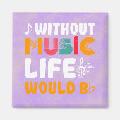 Het leven zou plat zijn magneet (Voorkant)