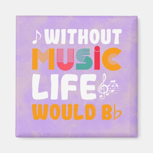 Het leven zou plat zijn magneet (Voorkant)