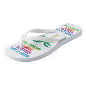 Het leven zou saai zijn zonder mij! Regenboogplezi Teenslippers (Schuin)