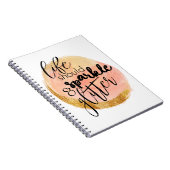Het leven zou Sparkle en Glitter Notitieboek moete (Rechterzijde)