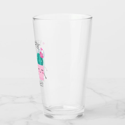 Het leven zou zo mooi zijn zonder jou erin! glas (Links)