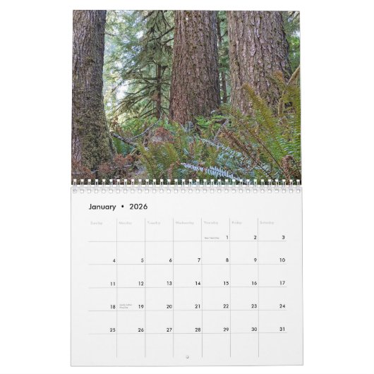 Het levende bos fotografisch kalender (Jan 2026)