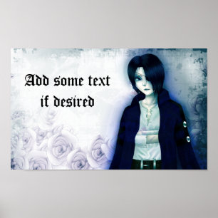Het levende poster van de emo jongen van de klap v