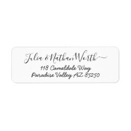 Het levendige Adres van de Terugkeer van het Manus Etiket