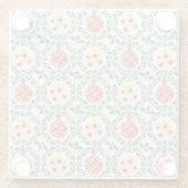 Het levendige Christmas Floral Onderzetter (Achterkant)