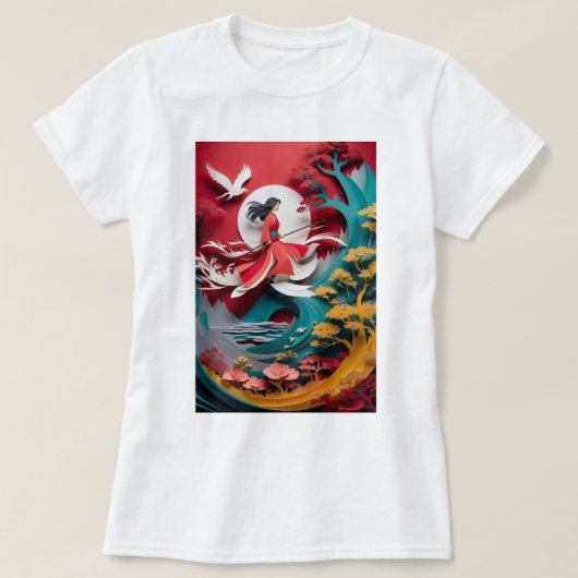 Het levendige meisje t-shirt (Design voorkant)