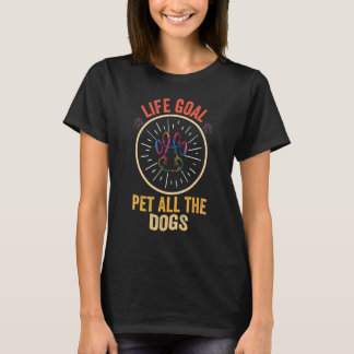 Het levensdoel van alle honden - Grappig, kleurrij T-shirt