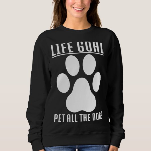 Het levensdoel van de honden houdt alle levensdoel trui (Voorkant)