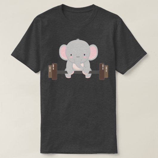 HET LEVENSGEWICHT VAN DE ELEPHANT T-SHIRT (Design voorkant)