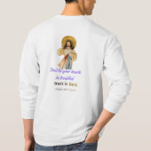 Het Levensmotto van Jezus T-shirt (Achterkant)