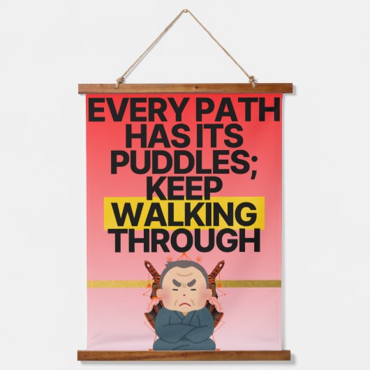 Het levenspad hangend wandkleed (Voorkant)