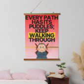 Het levenspad hangend wandkleed (Slaapkamer)