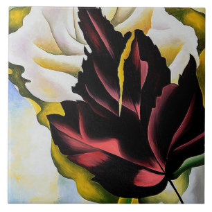 Het levenspatroon van Leaves Georgia O'Keefe Tegeltje