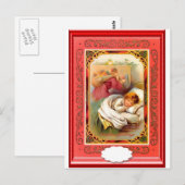 Het leveren van de cadeaus briefkaart (Voorkant / Achterkant)