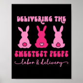 Het leveren van de liefste Bunnies Arbeidsplaats N Poster (Voorkant)