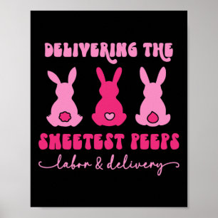Het leveren van de liefste Bunnies Arbeidsplaats N Poster