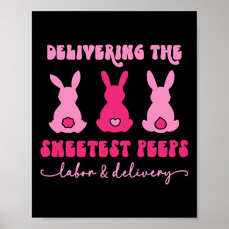 Het leveren van de liefste Bunnies Arbeidsplaats N Poster