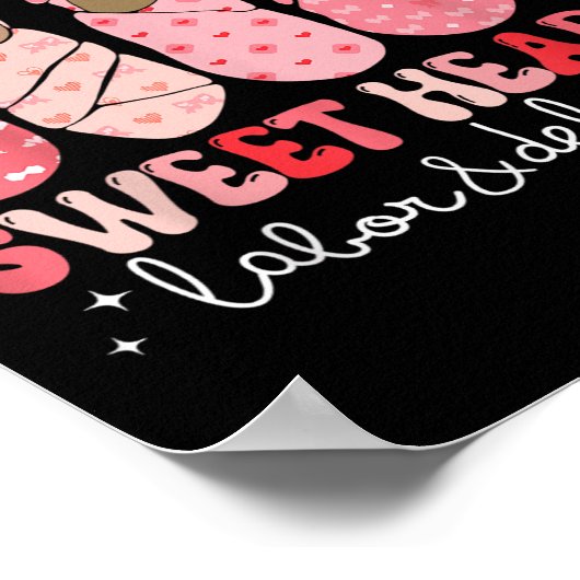 Het leveren van de Schattigee Sweethearts Arbeid L Poster (Hoek)