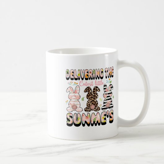 Het leveren van de schattigste konijnen bevalling koffiemok (Rechts)