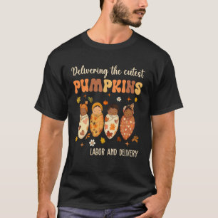 Het leveren van de schattigste pompoenen Bevalling T-shirt