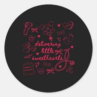 Het leveren van kleine lieveheersbeestjes Arbeid e Ronde Sticker