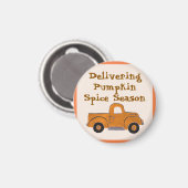 Het leveren van Pumpkin Spice Season Handgeschilde Magneet (Voorkant / Achterkant)