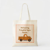 Het leveren van Pumpkin Spice Season Handgeschilde Tote Bag (Voorkant)