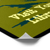 Het lezen brengt ons naar nieuwe werelden. poster (Hoek)