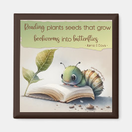 Het lezen draait Referentiewormen aan Butterflies Magneet