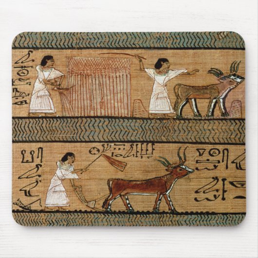 Het lezen en ploegen, detail een afbeelding muismat (Voorkant)
