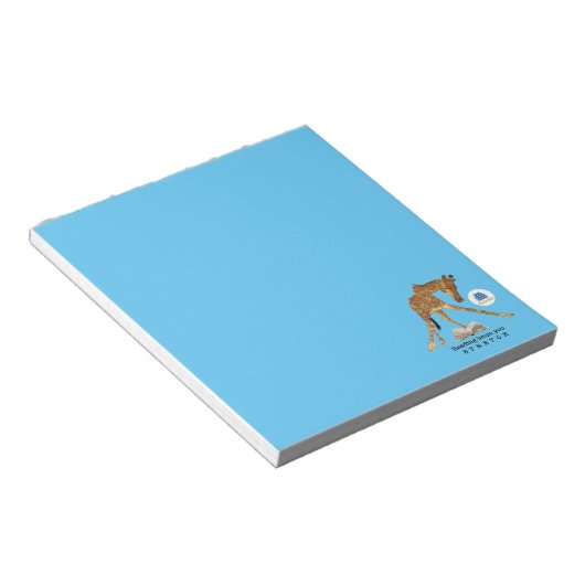 Het lezen helpt u het Notitieblok van de Giraffe t (Schuin)