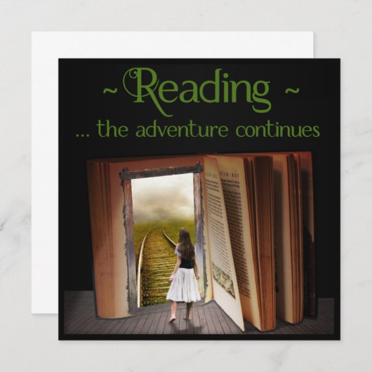 Het lezen, het avontuur gaat verder (Voorkant / Achterkant)