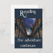 Het lezen, het avontuur gaat verder (Voorkant / Achterkant)