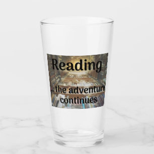 Het lezen, het avontuur gaat verder glas