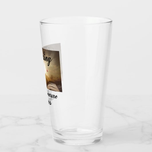 Het lezen, het avontuur gaat verder glas (Links)